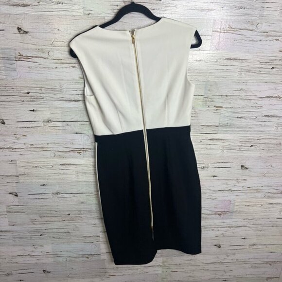 Calvin Klein  black white career dress size 6 - Picture 7 of 7